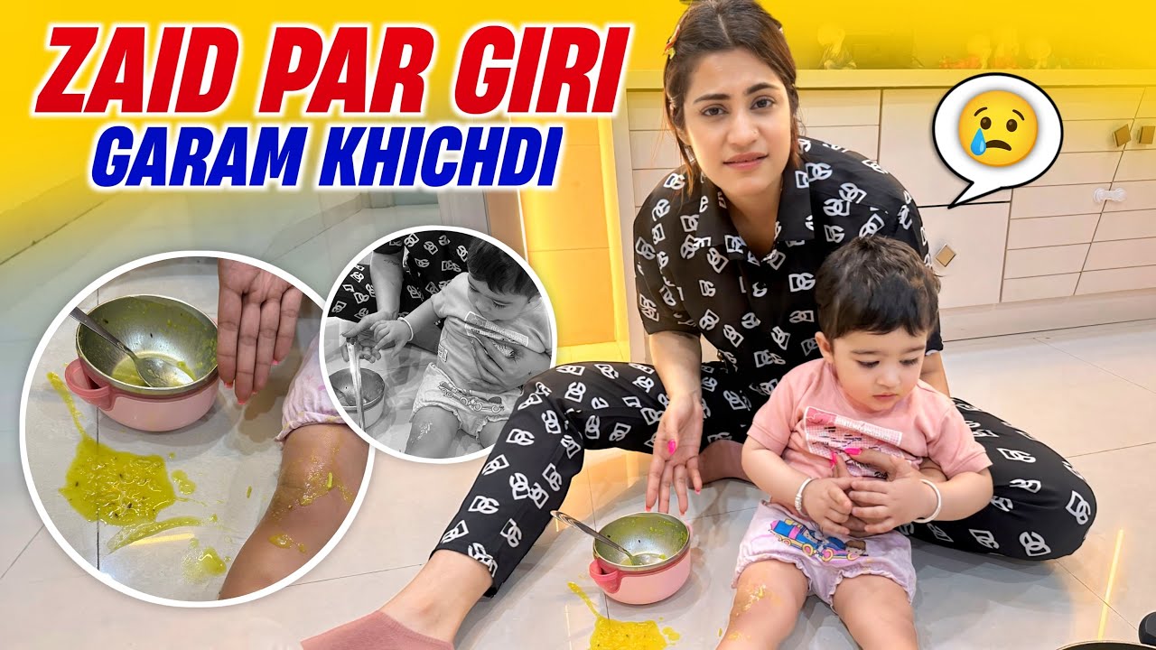 ZAID PAR GIRI GARAM KHICHDI | Malik kids