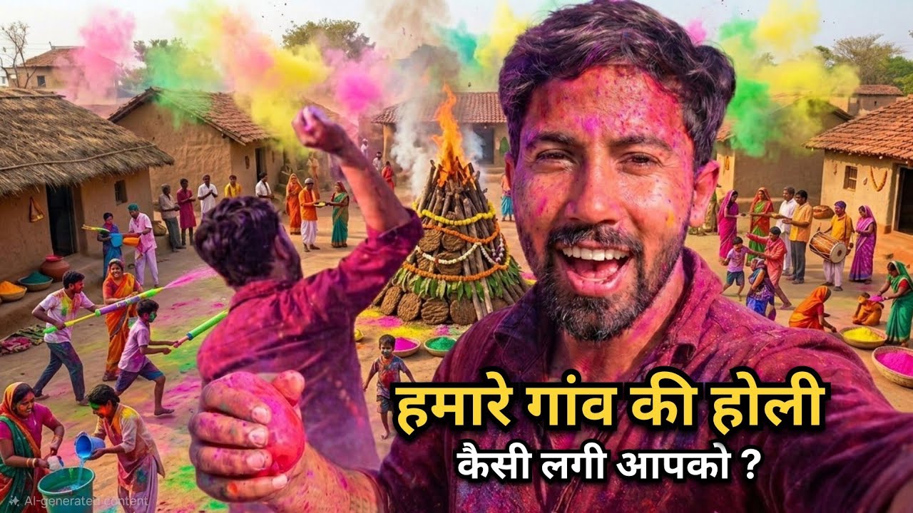 Hamare villege ki holi kaisi lagi aapko | Vlog 