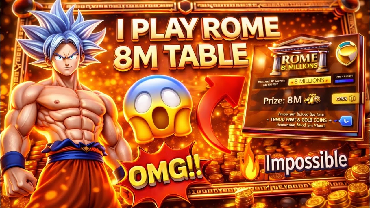 I Increased My Coins With Rome 8M Table 😱🔥 | Crazy Win! | Abdullah Gamerz YT 