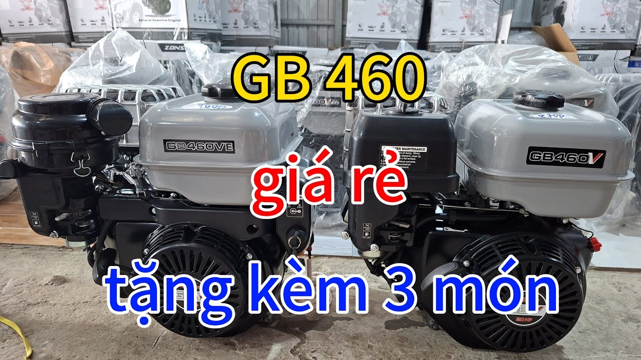 2/3 máy xăng GB460 giá rẻ tặng kèm 3 món. Bao ship toàn quốc bảo hành nữa năm.