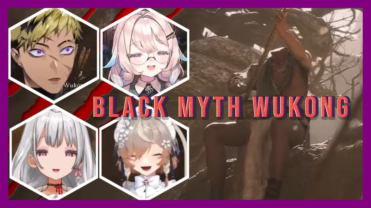 [𝙽𝚒𝚓𝚒𝙴𝙽 𝚁𝚎𝚊𝚌𝚝𝚜 Ep. 17] Vtubers Reaction to Black Myth Wukong: Singing Headless Monk Scene1