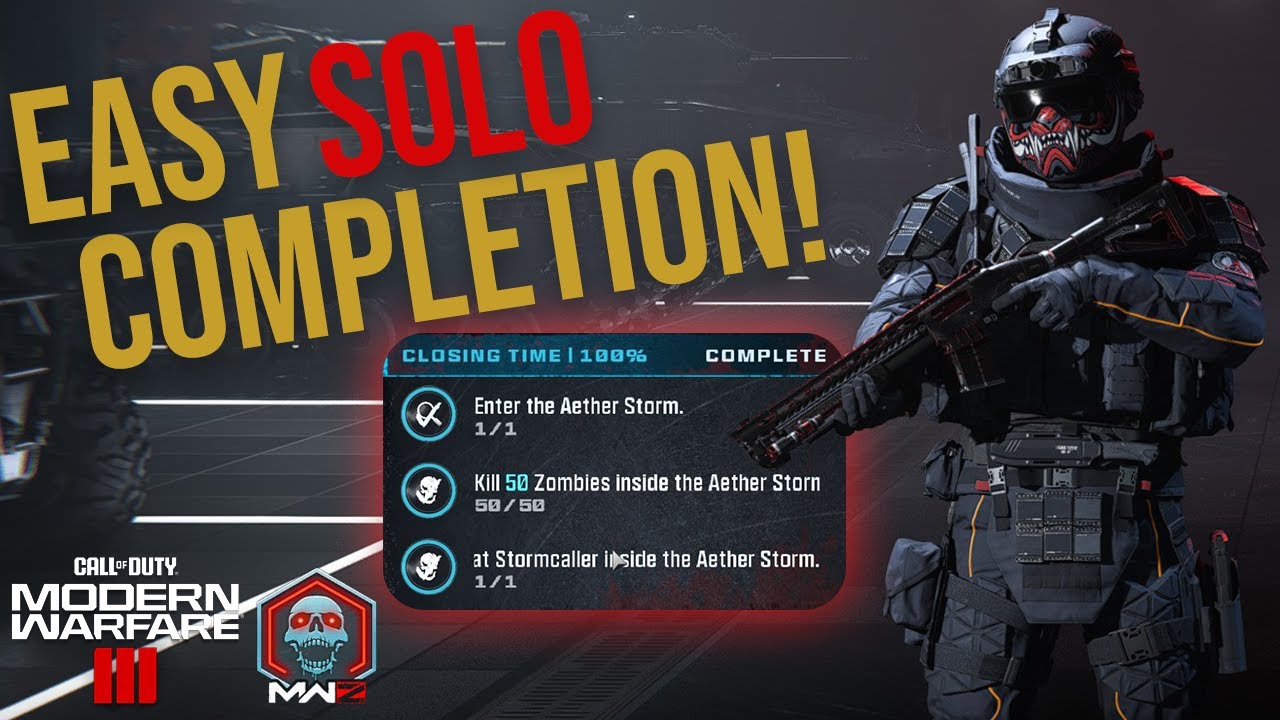EASY Tier 4 Closing Time Mission Completion for Act 3 | Call of Duty MW3 Zombies