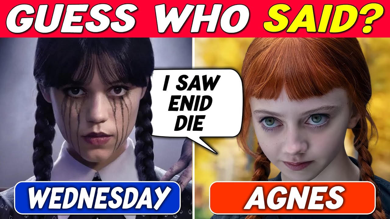 Guess Who Said It&hellip; WEDNESDAY Season 2 Quiz 🖤