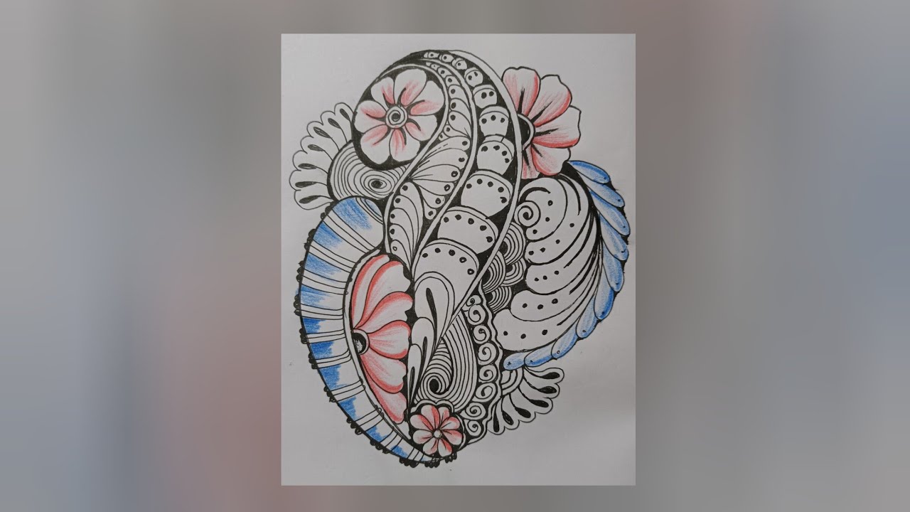 Zentangle for beginners || zentangle art #drawing #zentangle #art 