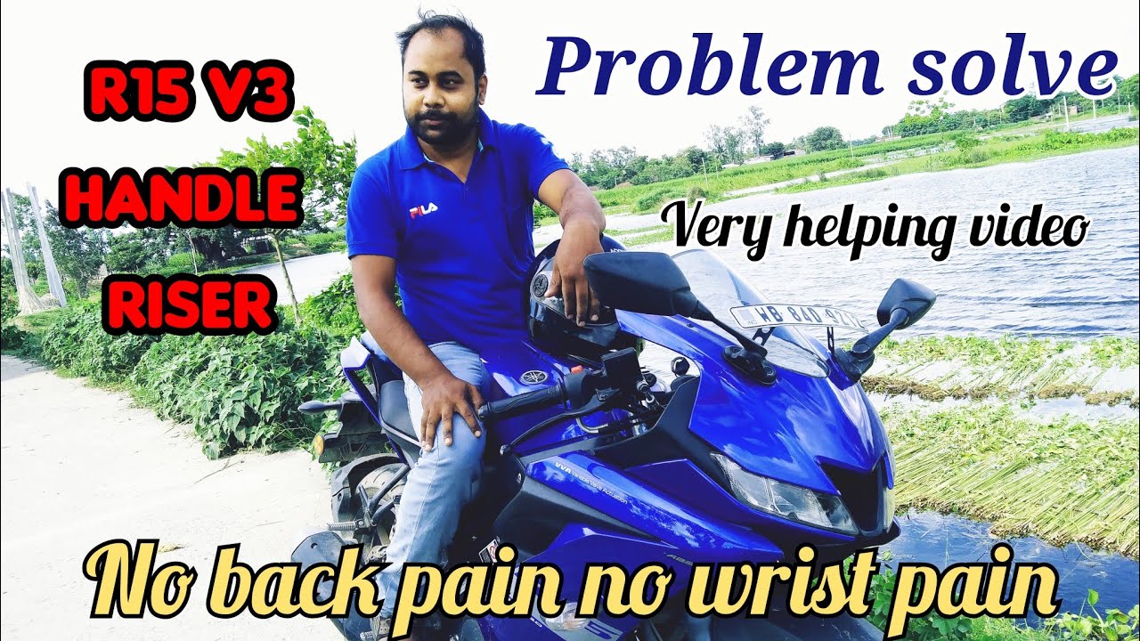 JEM 2inch handle riser 1st in India for Yamaha R15 V3 |#yamaha #r15v3 #handleriser #r15cliponriser