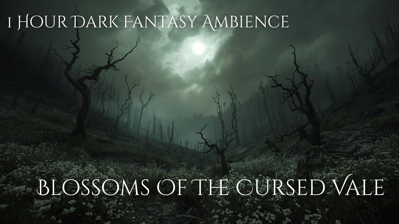 Blossoms of the Cursed Vale – Dark Fantasy Ambience | 1 Hour