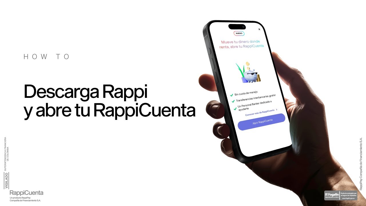 Descarga Rappi y abre tu RappiCuenta