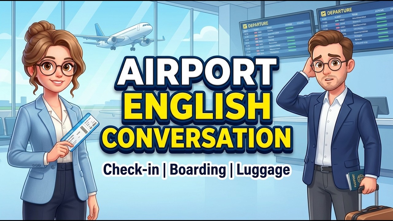 Learn English at the Airport Real Life Conversation | The English Pk