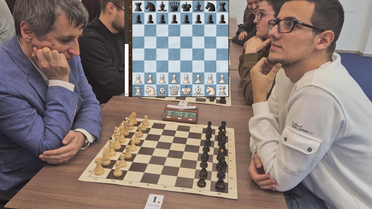 French defense, IM Kalezic Blazo 2476 - FM Sukovic Andrej 2371, Rapid chess 10+5