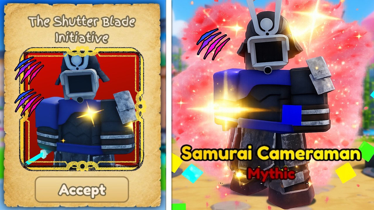 I Completed WEEKLY QUEST CONTRACT for SHINY SAMURAI! (Skibidi Masters Tower Defense)