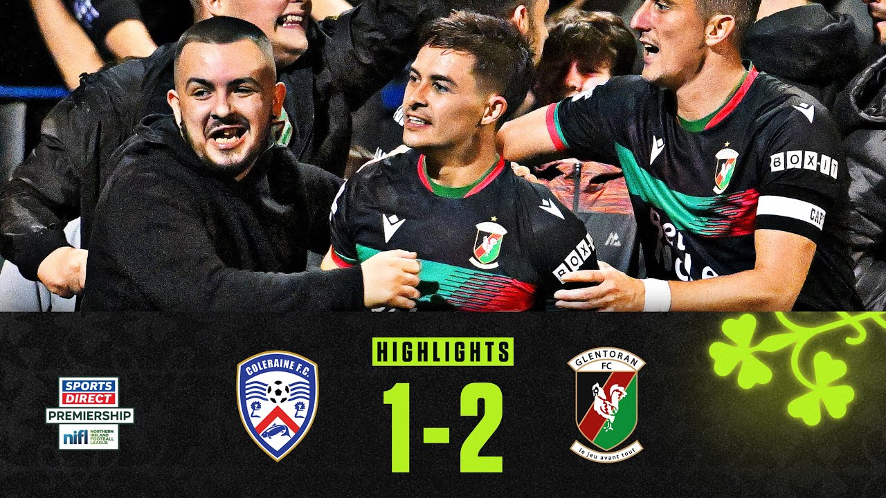 Stewart brace wins it for Glens | Coleraine 1-2 Glentoran | #sportsdirectprem