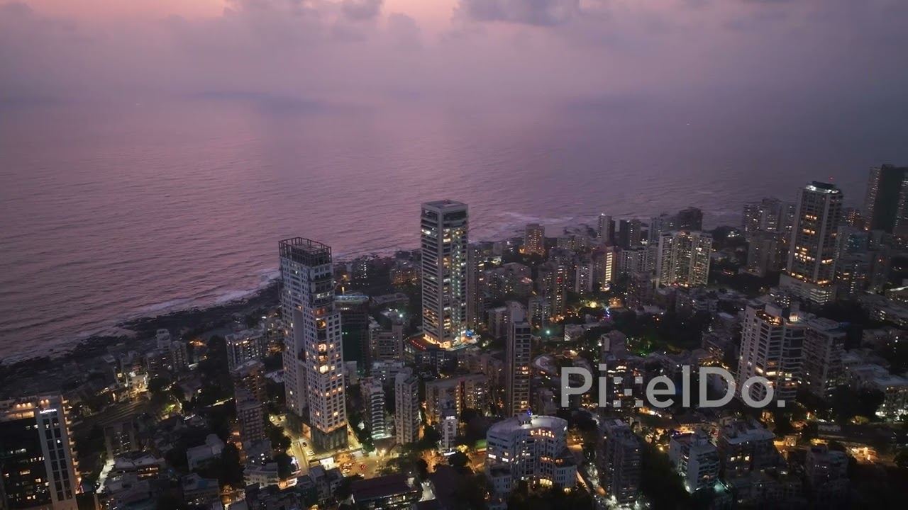 Malabar Hills Mumbai Drone Shot