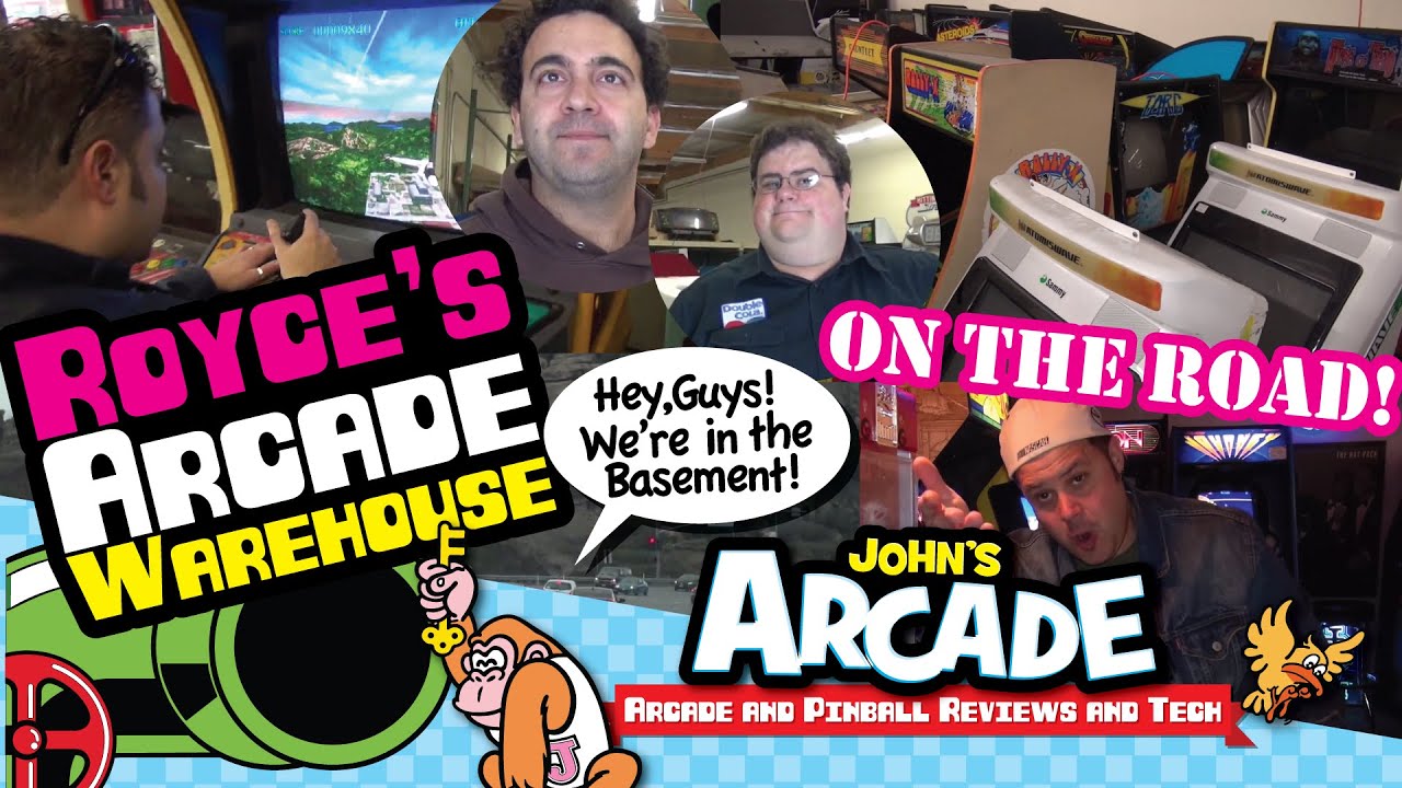 John tours Royce's Arcade Warehouse in Chatsworth, CA - Vintage Arcade Superstore