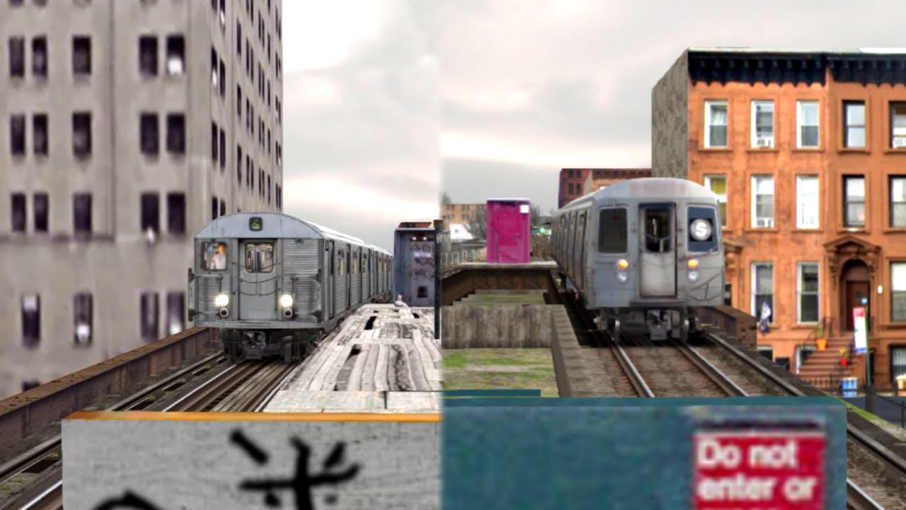 OpenBVE NYC Subway Railfanning: Franklin Avenue Shuttle in the 1990s