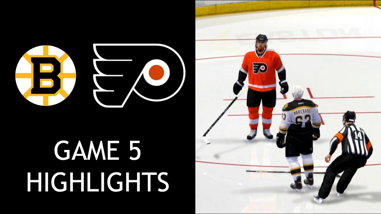 Round 1, Game 5 - Bruins @ Flyers - NHL 14 Predictions