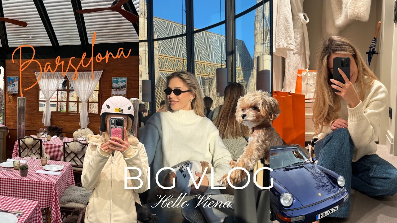 Влог .Вена.Барселона.Горнолыжка Kitzbühel.Мои покупки.Заказы с Украины.Косметика