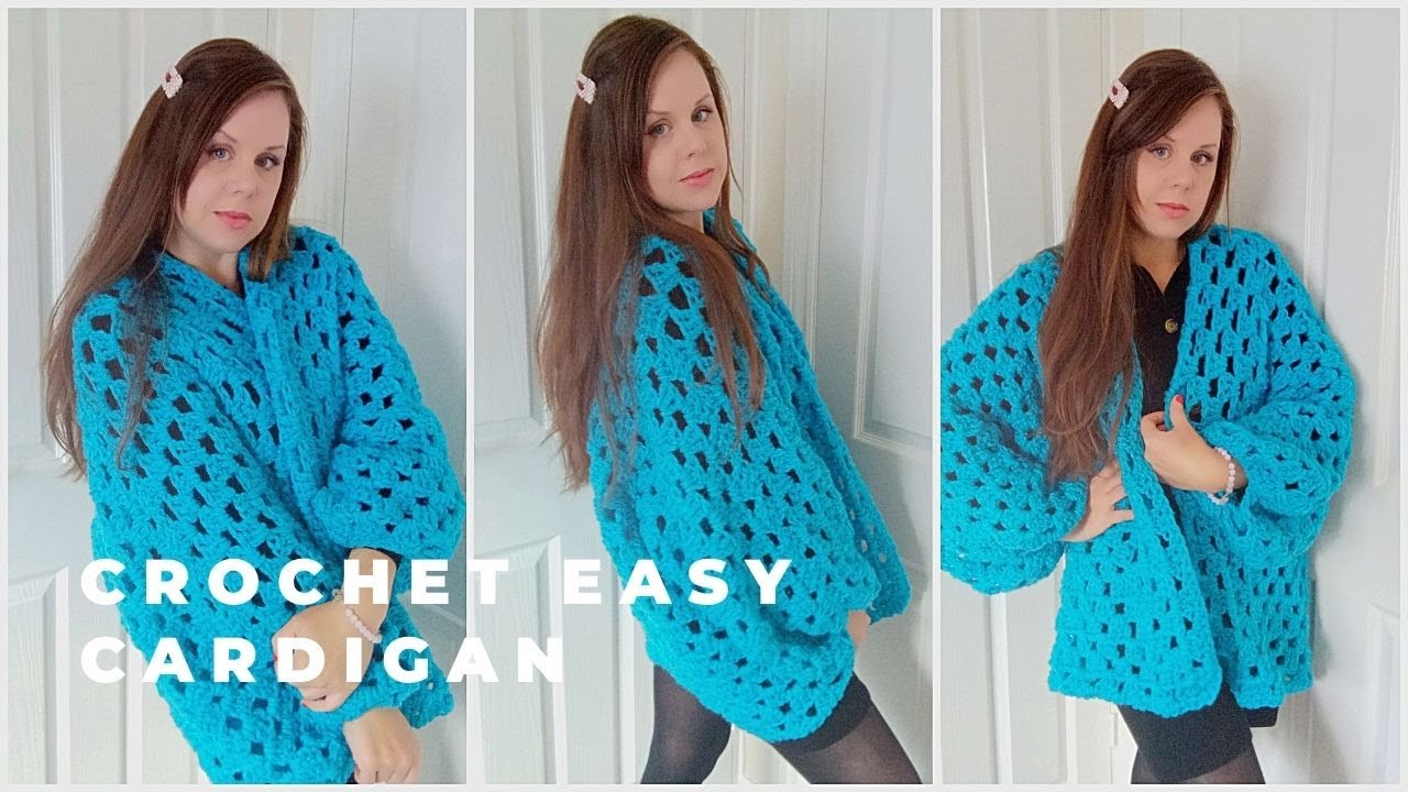 CROCHET EASY HEXAGON CARDIGAN FOR BEGINNERS | Crochet The Sapphire Cardigan Tutorial & Free Pattern