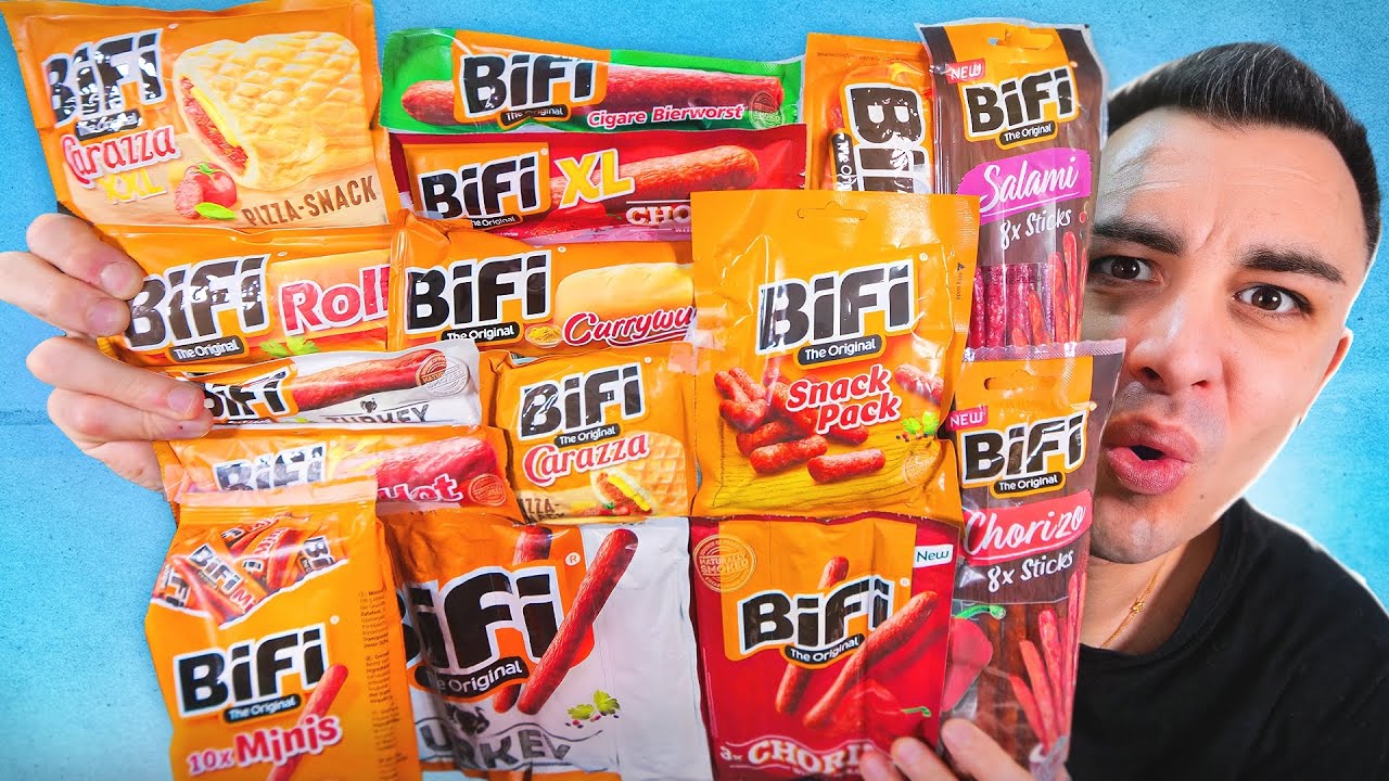 Je teste toutes les vari&eacute;t&eacute;s de saucisse Bifi !