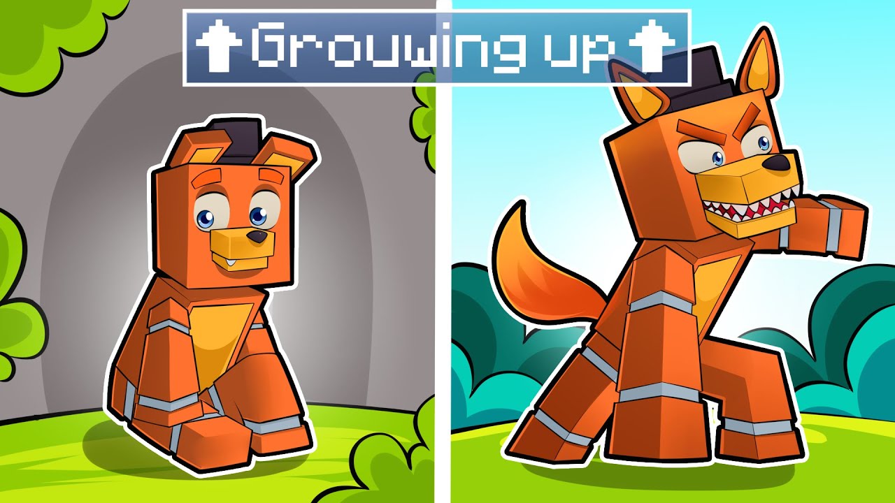 GROWING UP as Werewolf Freddy in Minecraft Five Nights at Freddy’s FNAF Roleplay