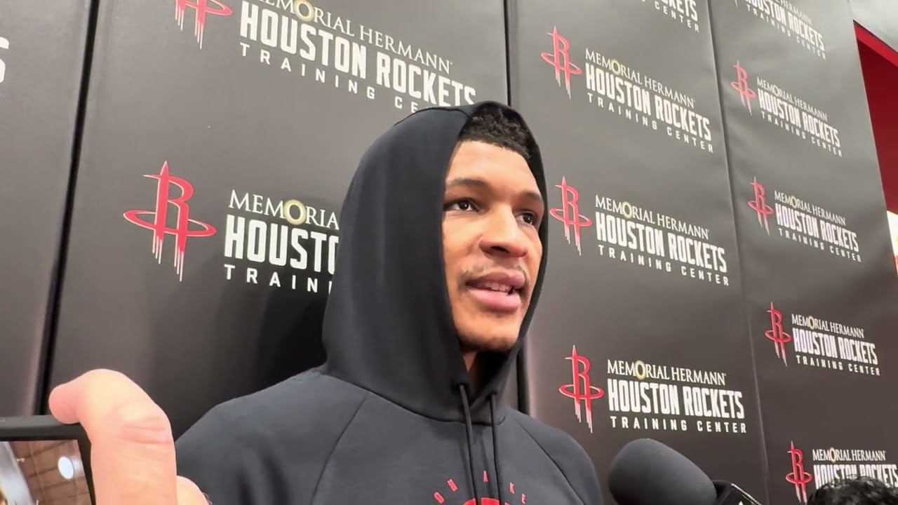 Houston Rockets Practice: Jabari Smith talks about his recent strong play and Sengun
