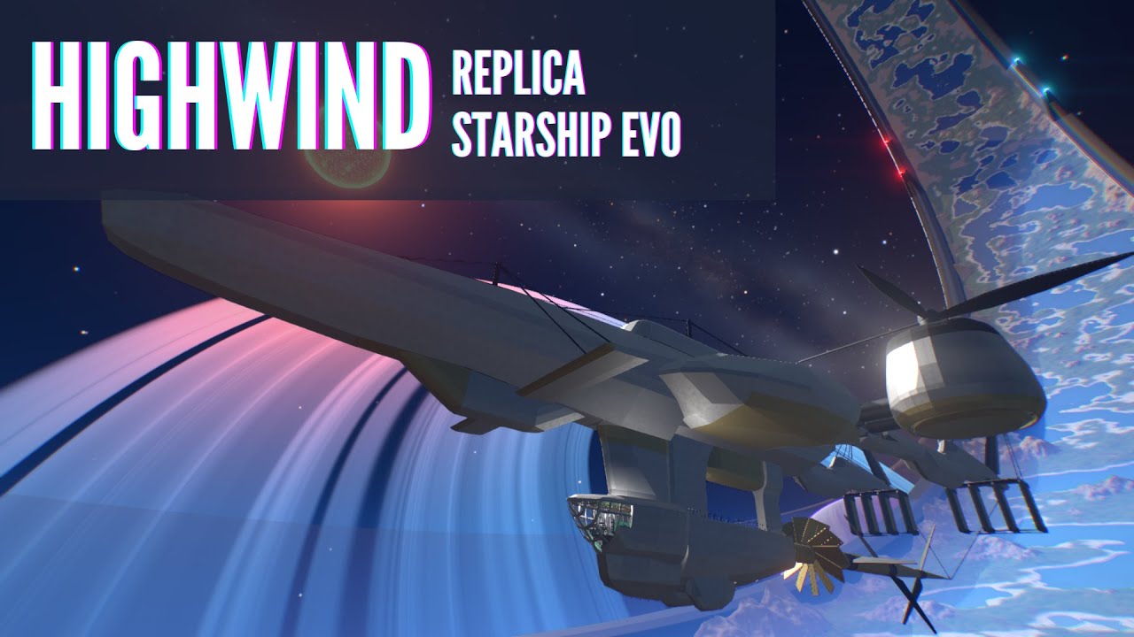 HIGHWIND teaser - Final Fantasy VII airship (replica) for STARSHIP EVO - by uncle ulty