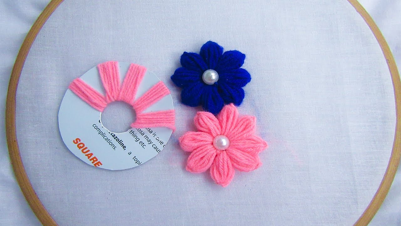 Hand Embroidery Amazing Trick# Sewing Hack# Easy flower embroidery trick