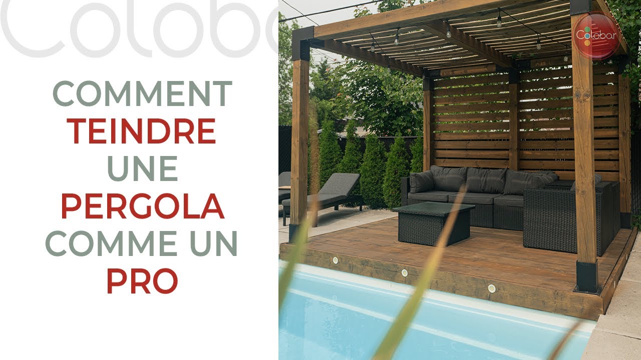 Comment teindre une pergola en bois traité comme un pro