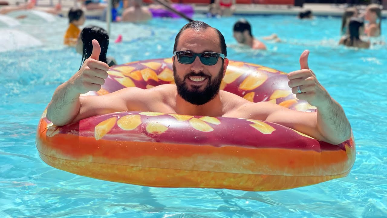 Inflatable Chocolate Donut Innertube for The Pool or Beach Review | Funny Donut Float