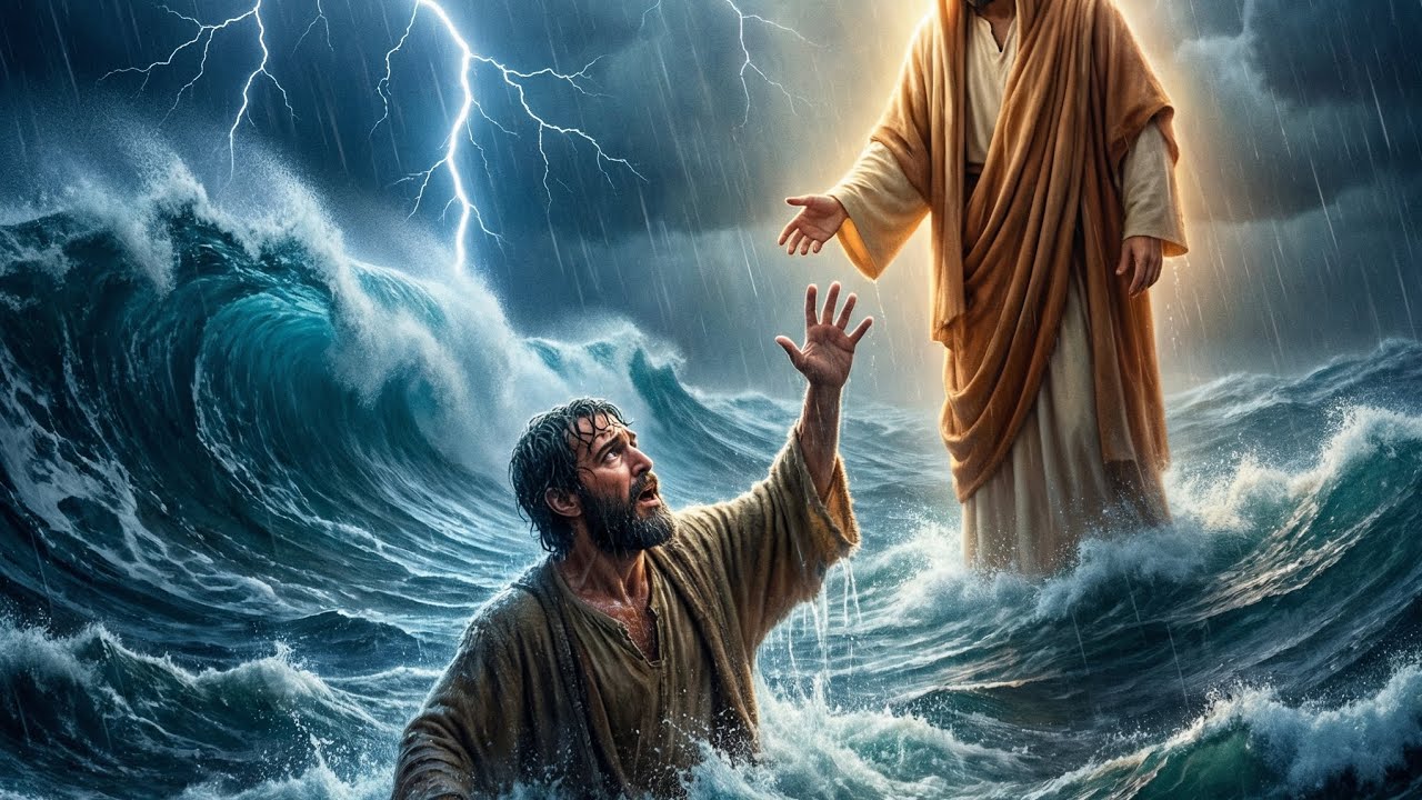 When the Water Gets Deep | The Moment Peter Cried “Lord Save Me”. Lesson,#viral #viralvideo 