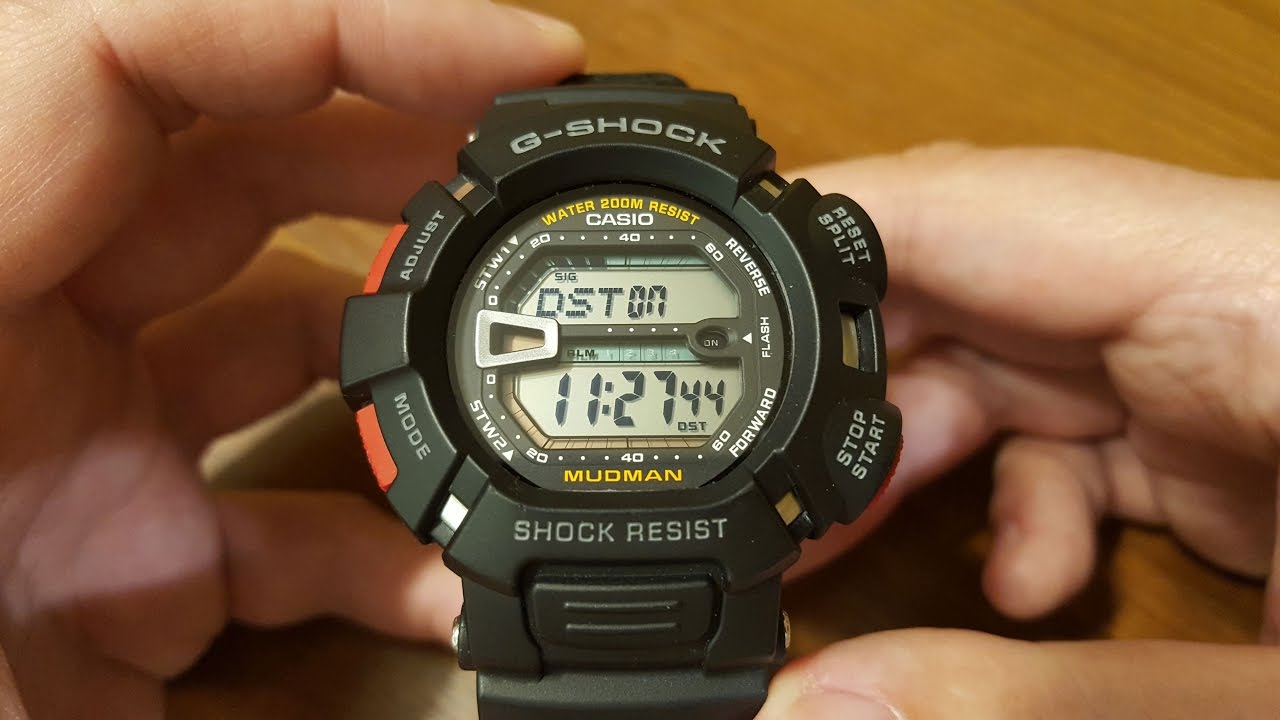 Casio G-Shock G-9000-1VER MUDMAN - ustawienia zegarka [PL]