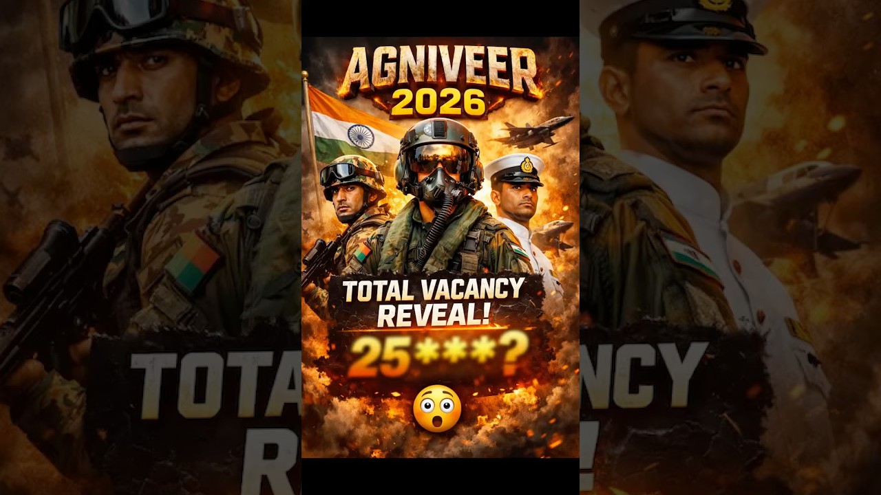 Agniveer 2026 Vacancy 😳 25*? Total Posts Reveal | Full Detail**