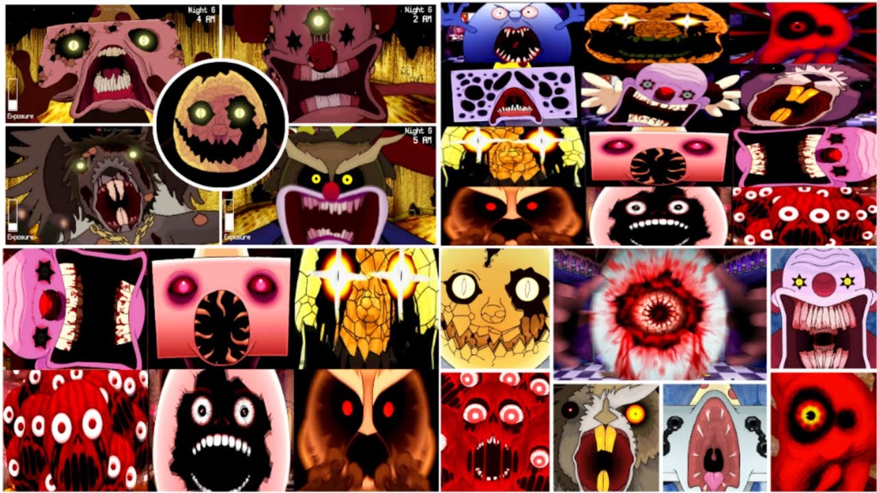 One Night at Flumpty's 1-4 all jumpscares