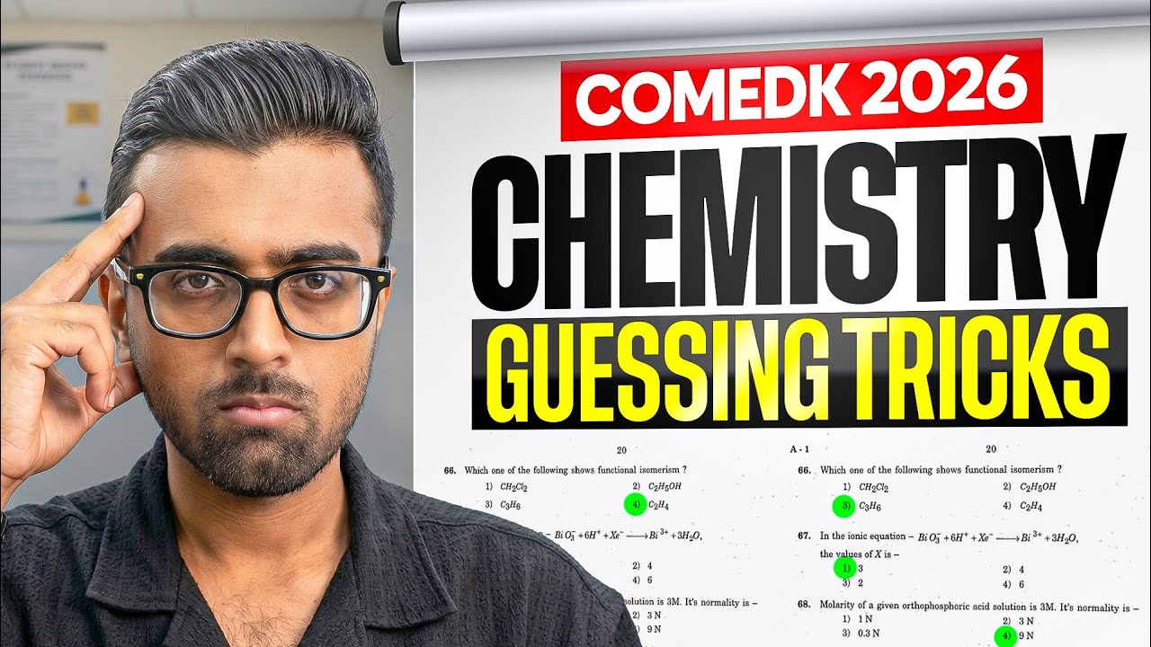 Tukka Strategy for COMEDK 2026 Chemistry🔥| How to Guess Correctly | Score Extra Marks | Aayush Rathi