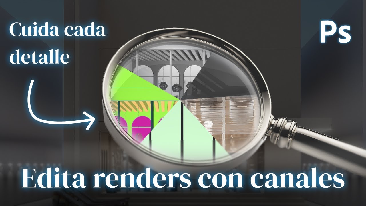 Cómo utilizar los canales de renderizado de D5 render en Photoshop