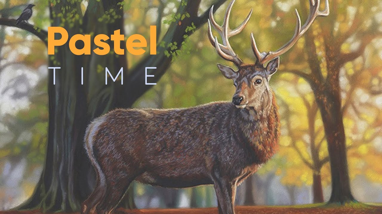 Autumn Stag in Soft Pastel - Timelapse