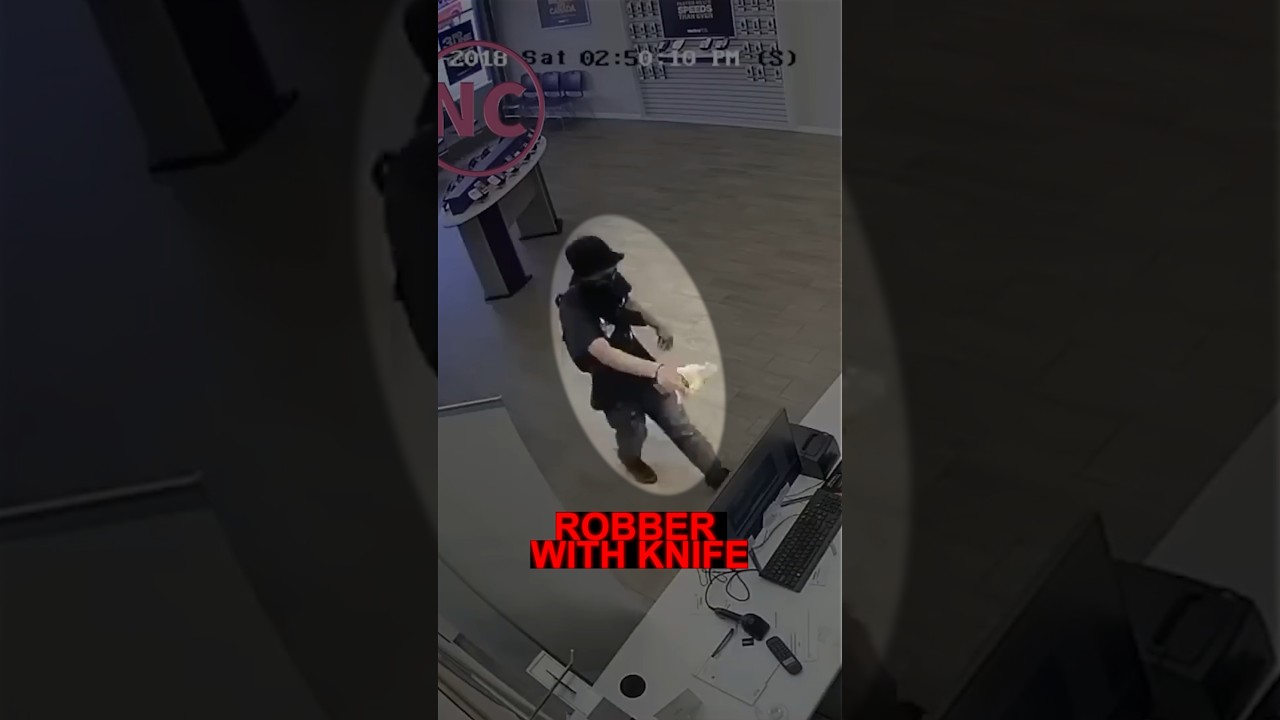 He Brought a Knife to a Gunfight: Store Robbery Fail!