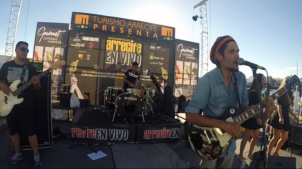 WAR/NO MORE TROUBLE - BOB MARLEY cover PICARETAS REGGAE (Arrecife en Vivo 2015)