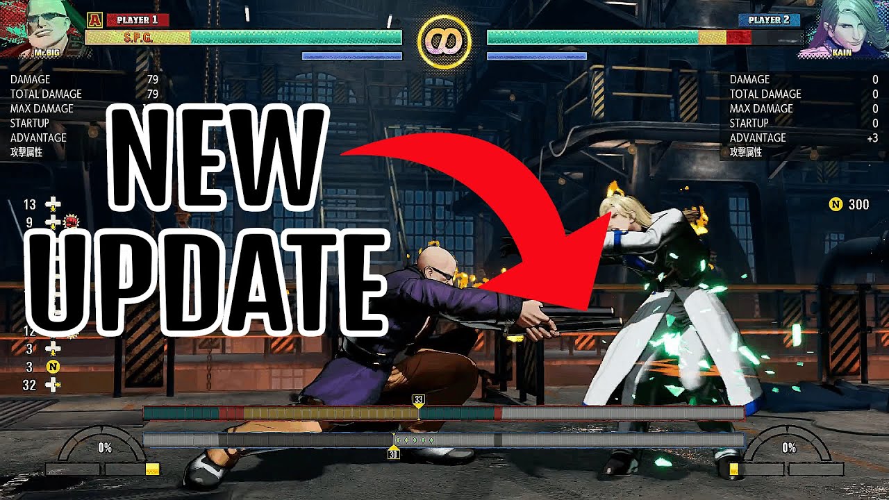FATAL FURY COTW : Mr.Big Update - SNK has added FRAME METER