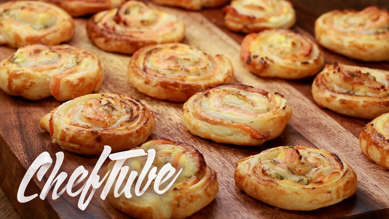 How to Make Puff Pastry Salmon Snails - Recipe in description