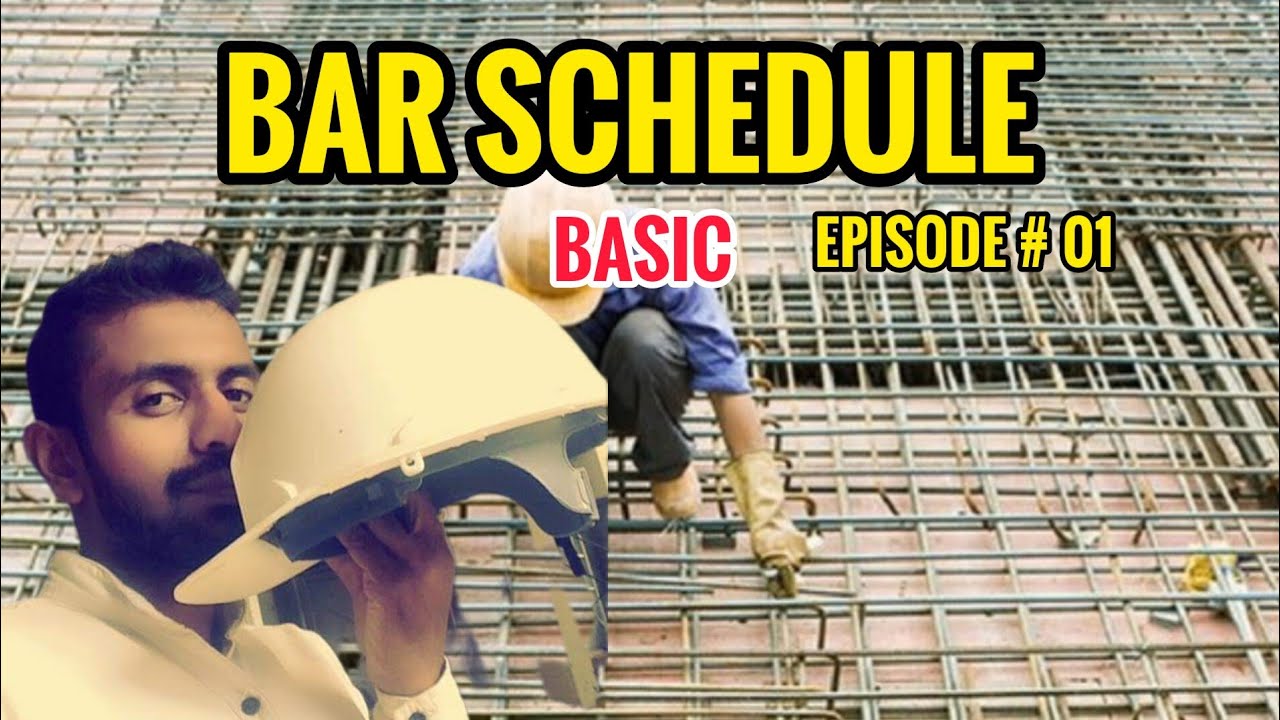 Bar Schedule basic episode#01 #quantitysurveying #measurement #tdssheet