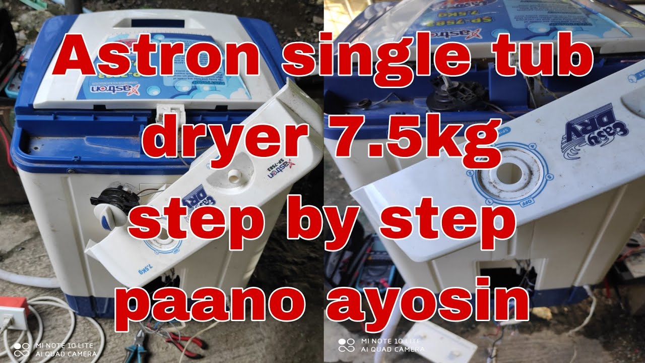 How to fix spin dryer motor not working astron single tub dryer 