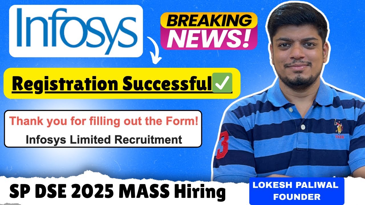 🔥Массовый набор персонала в Infosys (ошибка регистрации исправлена) | Подавайте заявки как можно ...