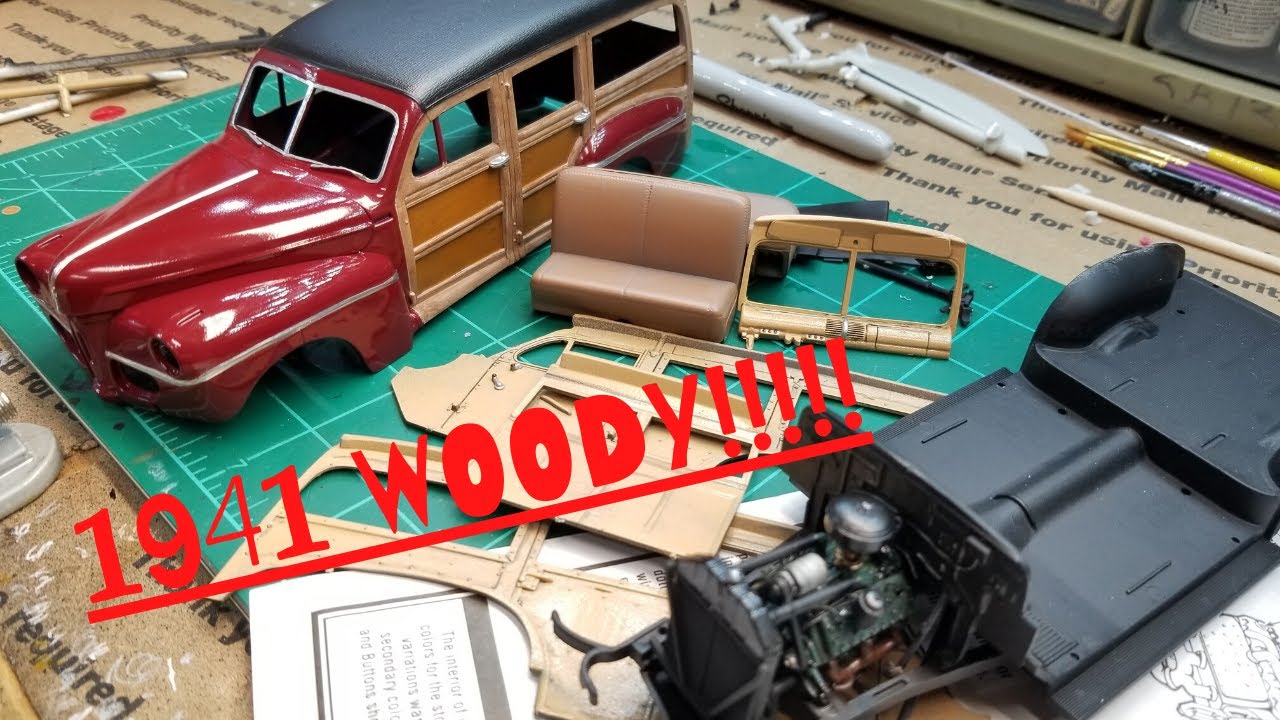 Ford Woody 1941 года от AMT, масштаб 1:25, PT:1