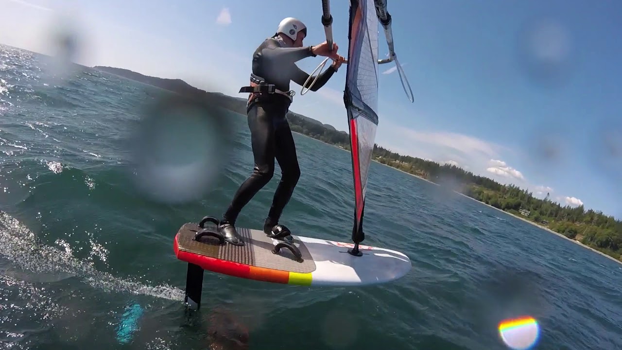 Windfoiling Gordon's and Esquimalt Lagoon 2019