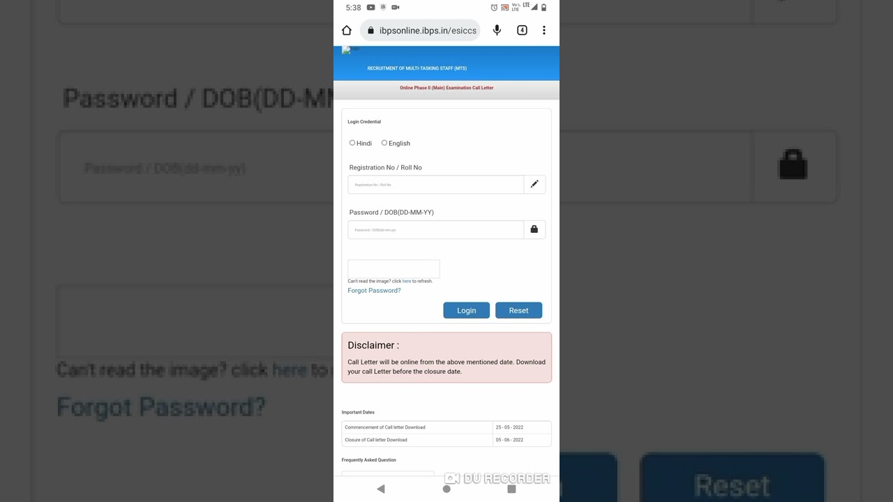 #ESIC MTS, men exam admit Card out, how to download,  main exam scheduled on 5th June 2022