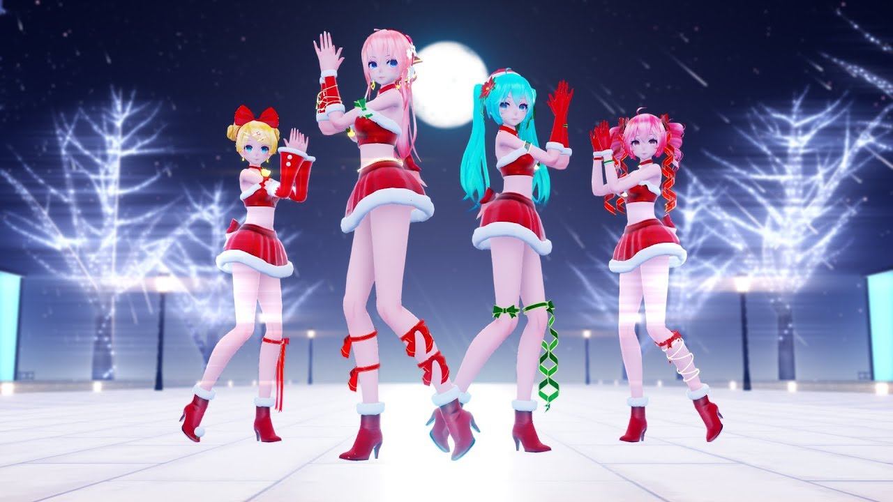 【MMD】Hand Clap - Luka ・ Miku ・ Rin ・ Teto / ルカ・ミク ・リン・テト - HAPPY NEW YEAR 2019!! ╰(*´︶`*)╯♡