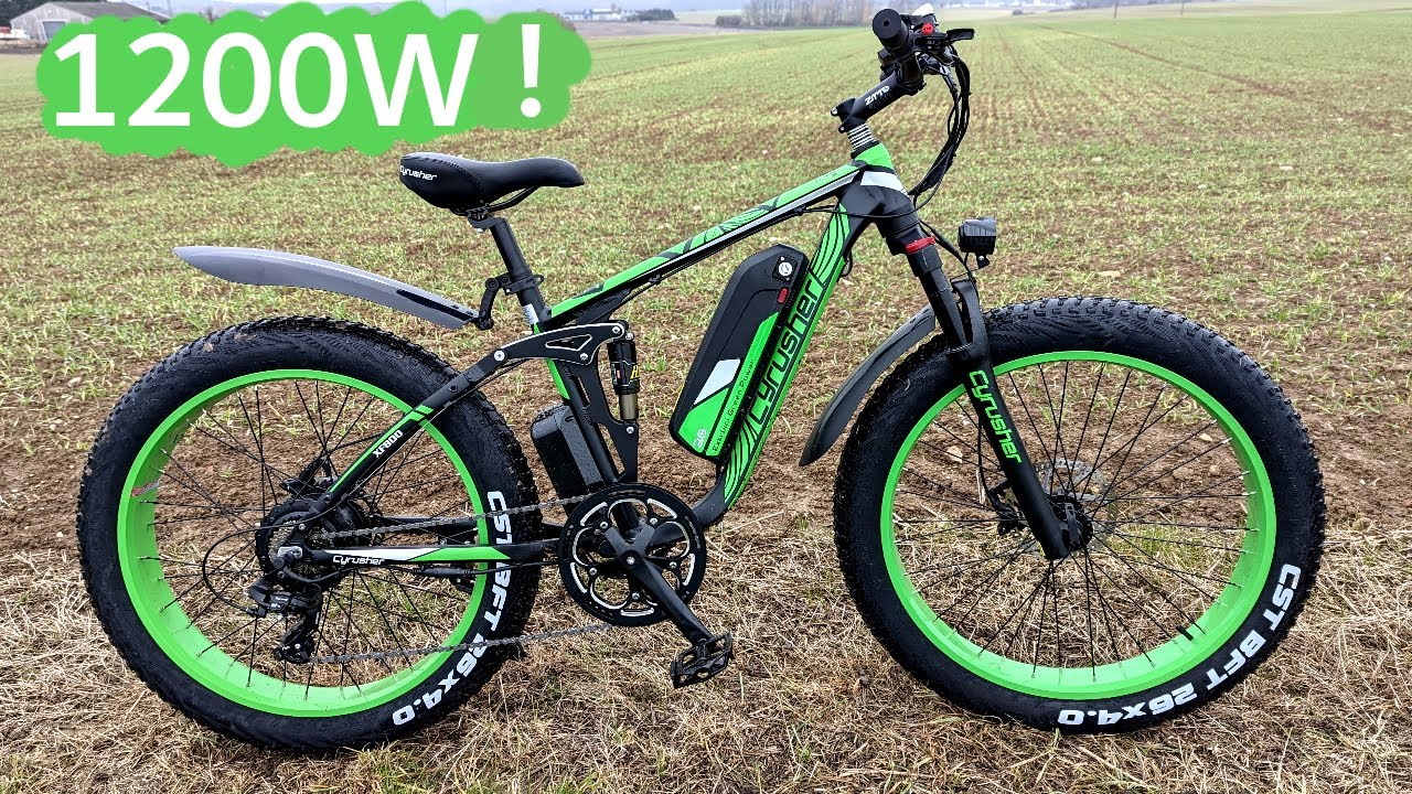 Cyrusher XF800 : un vélo electrique de 1200W et 45KM/h : partie 1