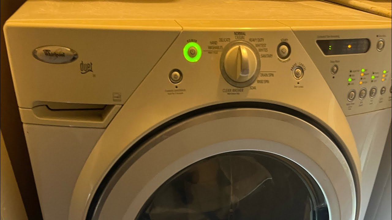 Cómo reparar una lavadora Whirlpool duet Qué marca error F20 que se llena hay agua y no hace el spin