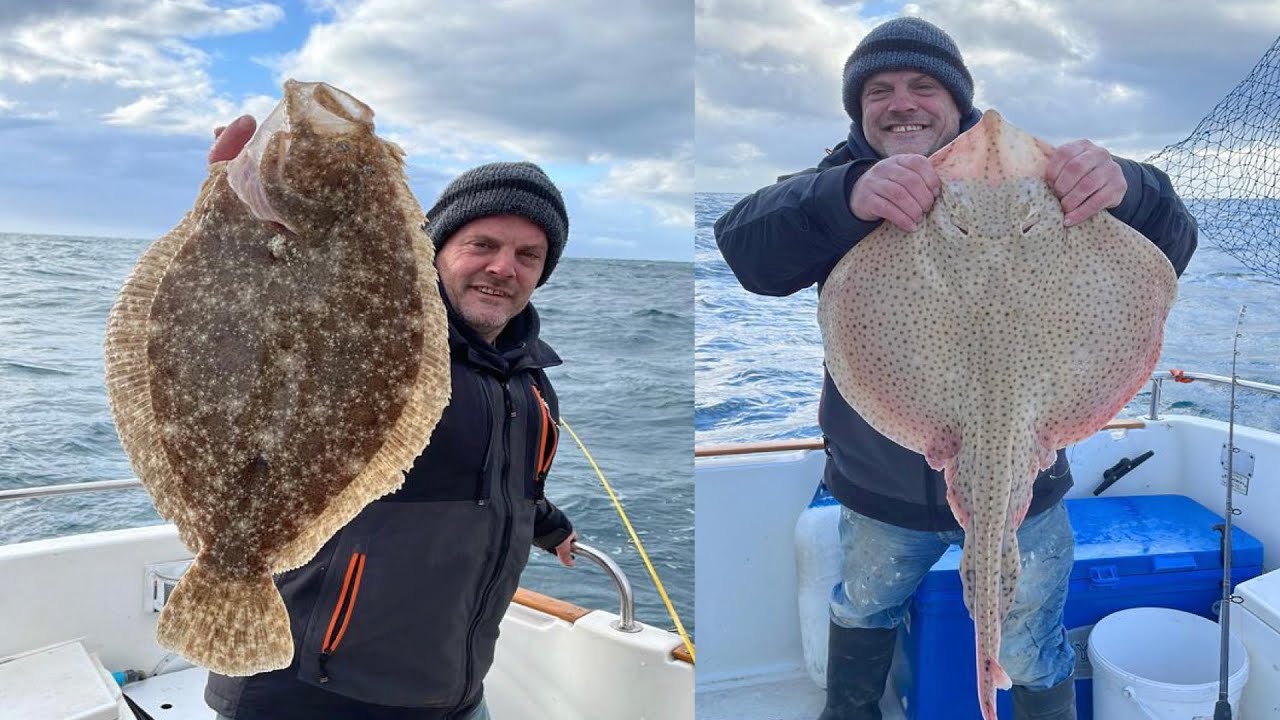 Ray and brill fishing in rough conditions