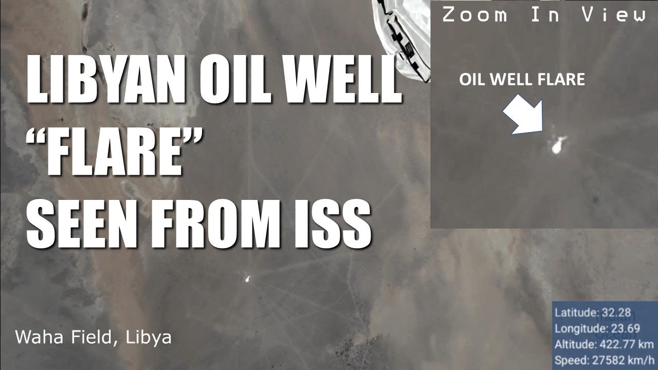 OIl Well Flare Seen From Space (Via ISS)